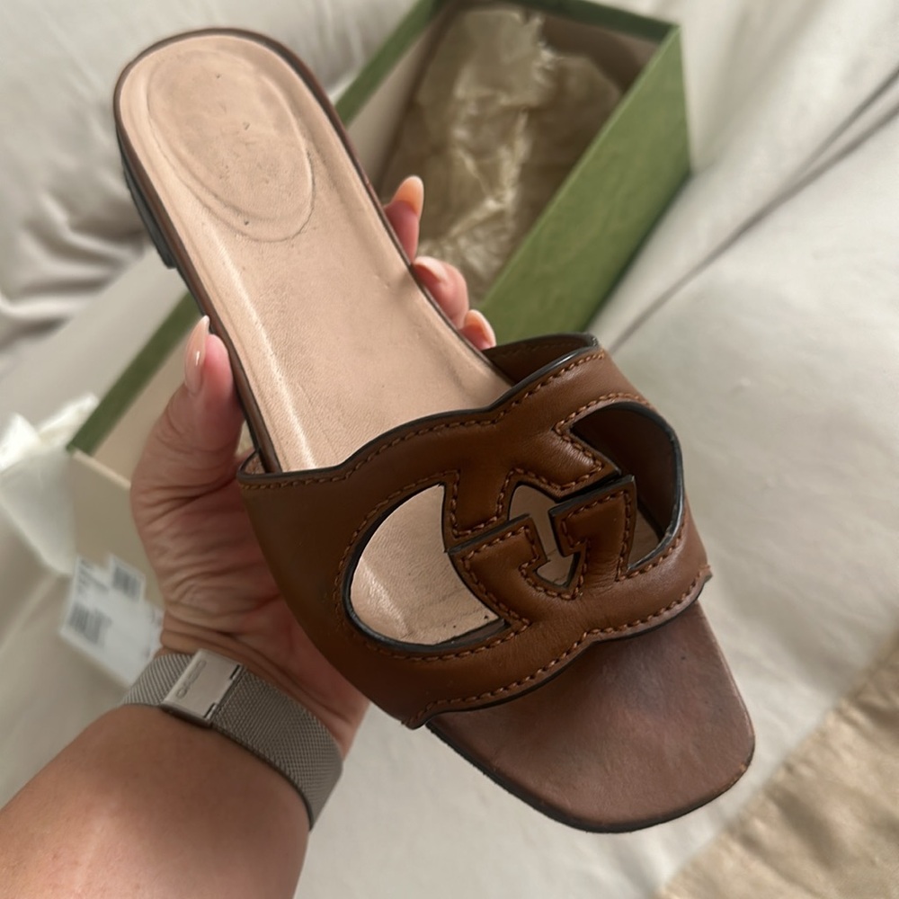 Gucci Interlocking Sandals. - image 1